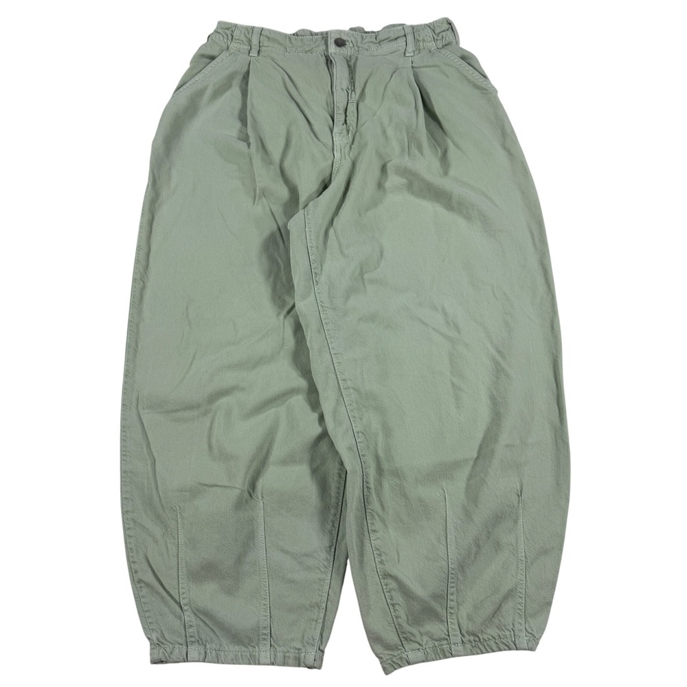 Pilcro by Anthropologie The Breaker Wide-Leg Barrel Pleated Pants Women's 29
